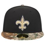 mens new era black new orleans saints active two-tone camo 59fifty fitted hat | New Orleans Saints Shop For NFL Gear & Apparel