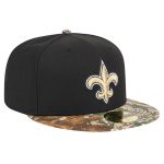 mens new era black new orleans saints active two-tone camo 59fifty fitted hat | New Orleans Saints Shop For NFL Gear & Apparel