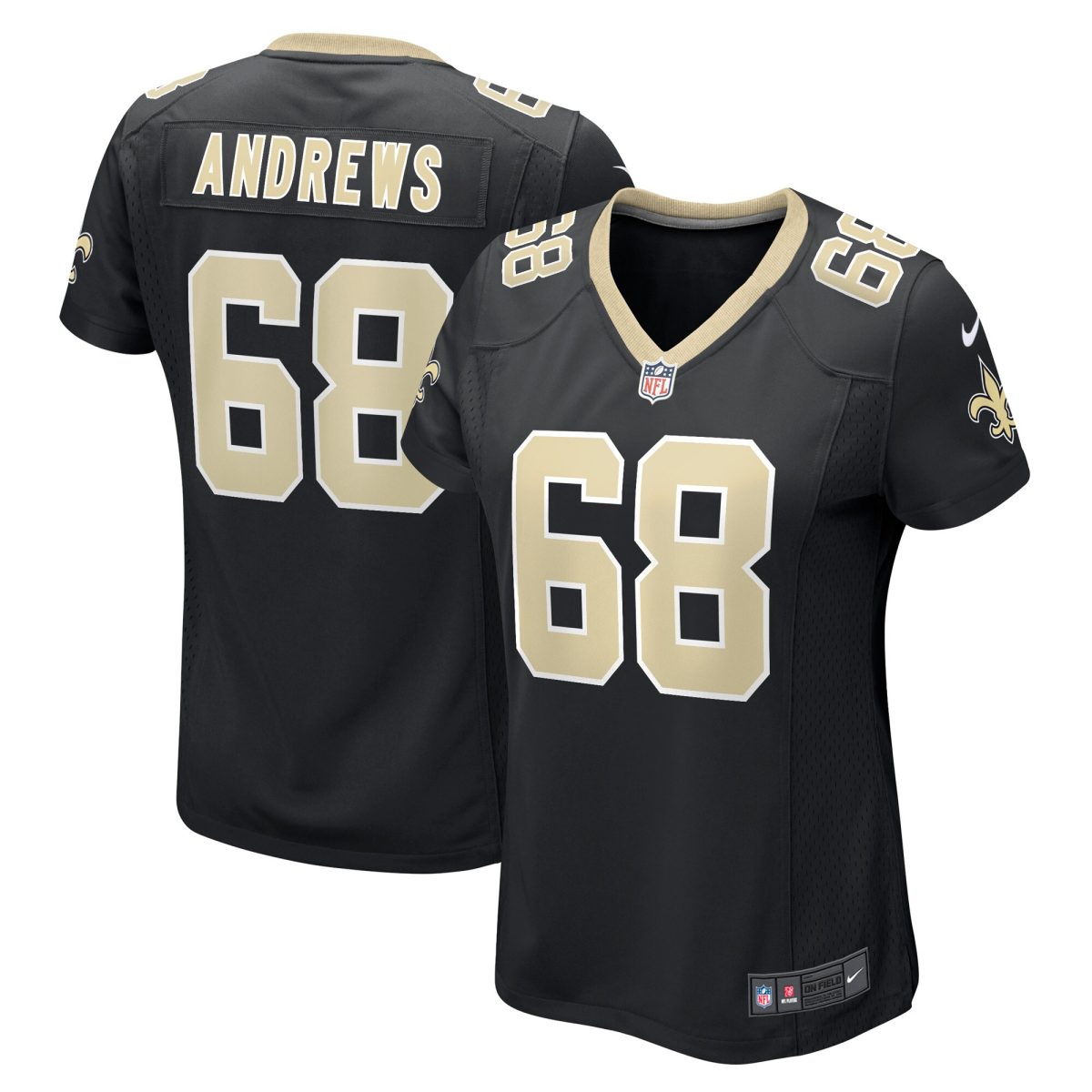 womens nike josh andrews black new orleans saints game player jersey | New Orleans Saints Shop For NFL Gear & Apparel
